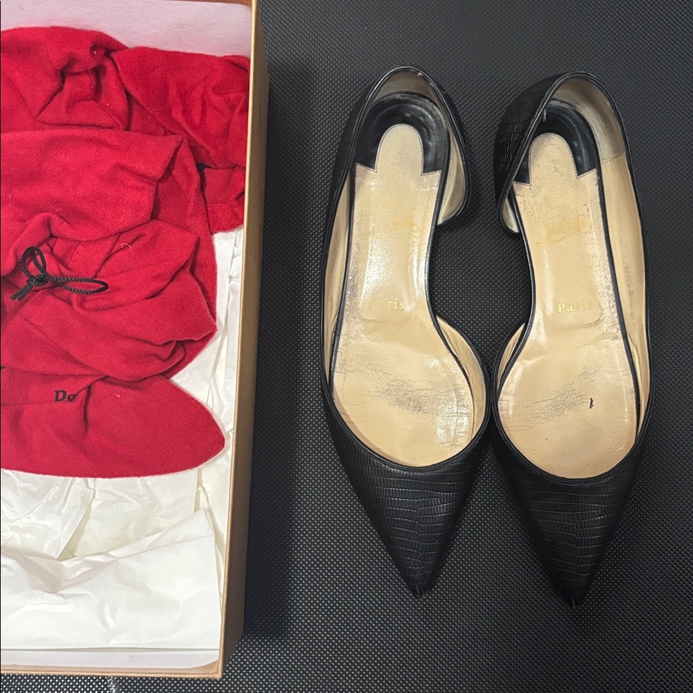 Christian Louboutin Black Iriza Flat Size 40
